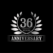36 Year logo